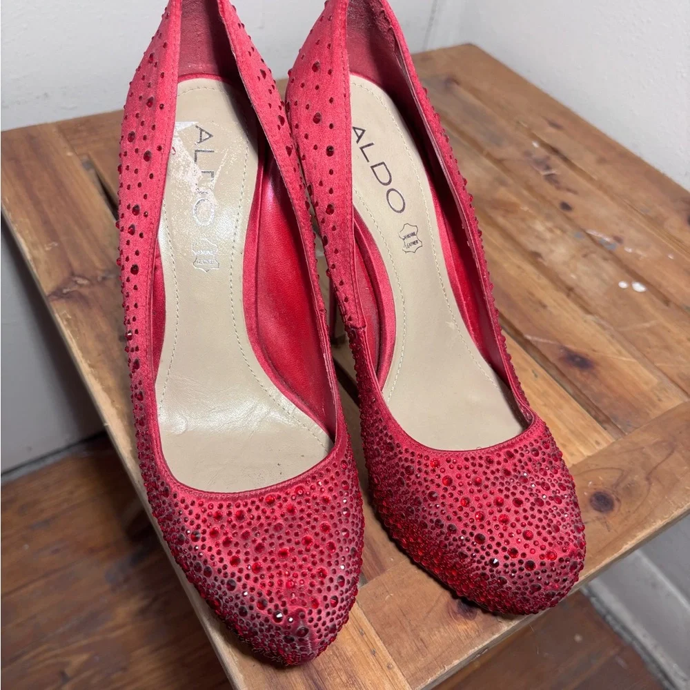 Aldo Studded Stiletto Platform Heels